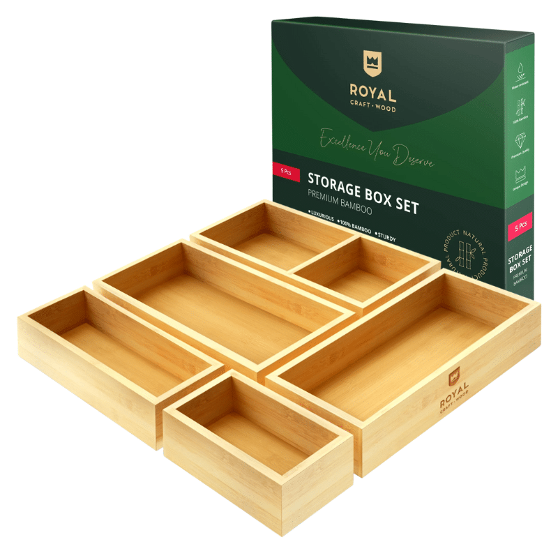 Royal Craft Bamboo Drawer Organizers