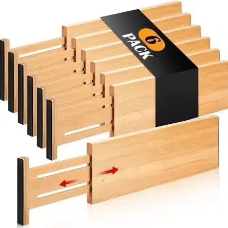 Fabsome drawer dividers for organizing kitchens and clothing
